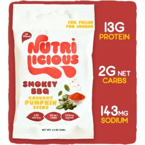 Smokey BBQ Pumpkin Seeds - Vegan, Keto, High Protein, Gluten Free - 12 x 1.4Oz